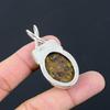 Oval Fruit Jasper Stone Elegant New Mother Ethnic Pendant Jewelry 925 Silver