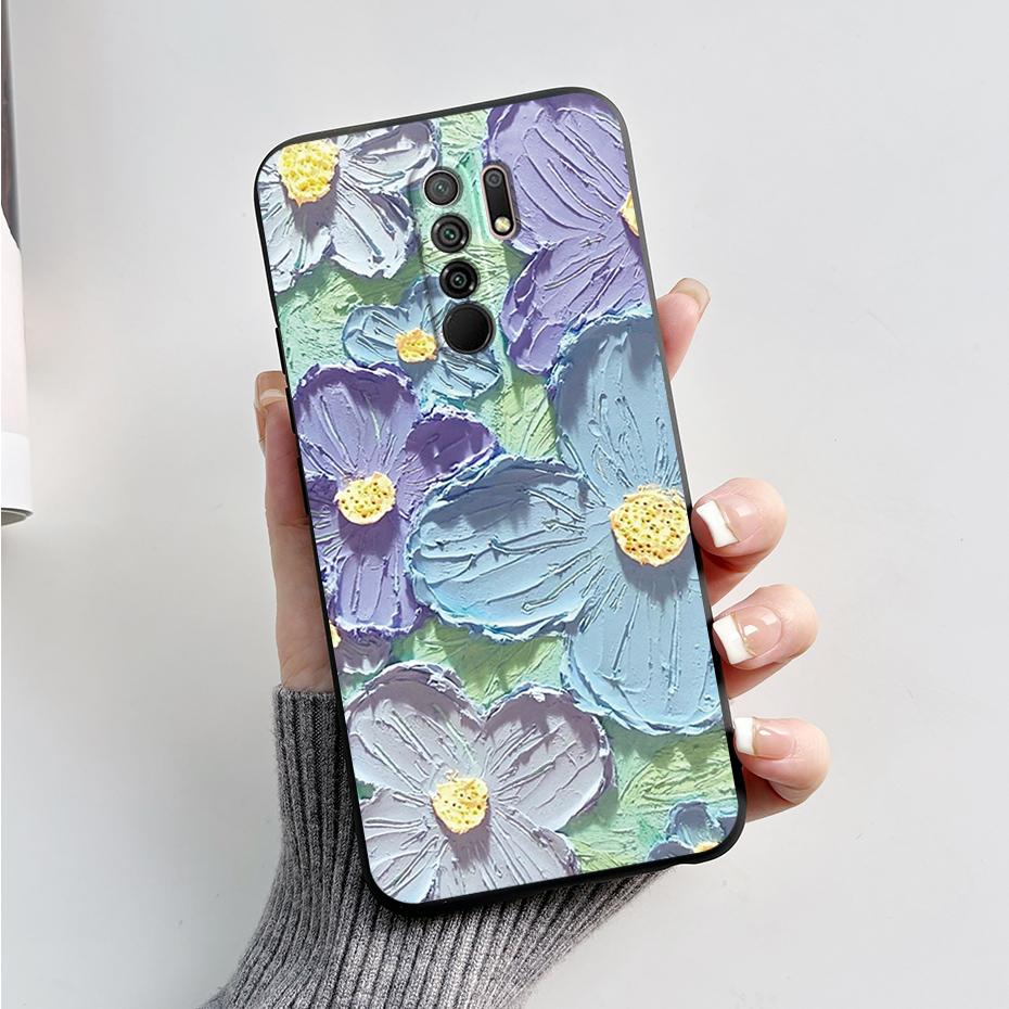 For Xiaomi Redmi 9 Case Redmi 9 Prime Cover M2004J19G M2004J19C redmi9 Cute Cartoon Bear Silicone TPU Soft Phone Case Back Cover