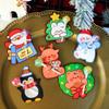 50PCS/set Cartoon Santa Lollipop Holder Penguin Penguin Card Insert  New Year