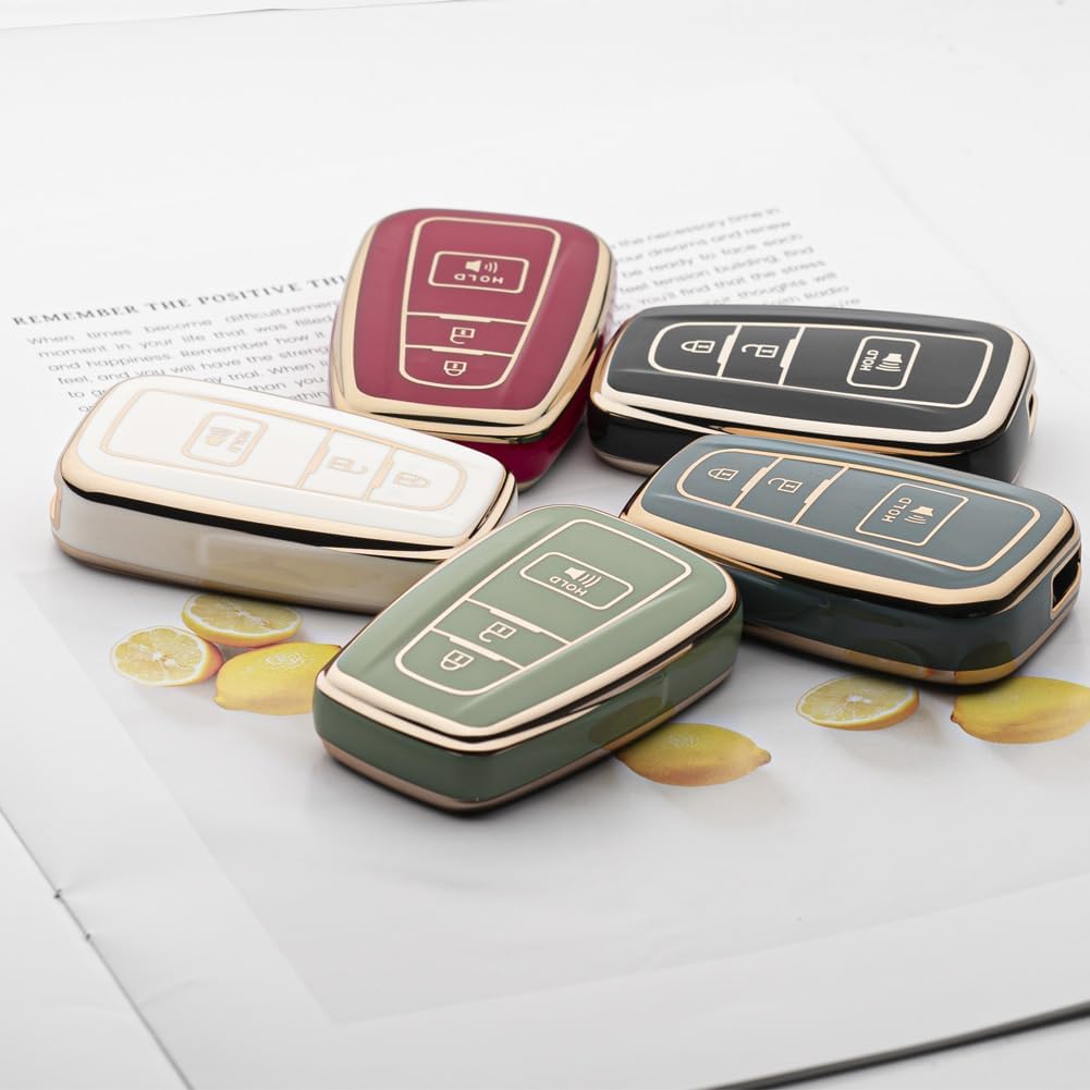 Key Fob Cover Fit for Toyota 2016-2024 RAV4 Camry Prius Prado