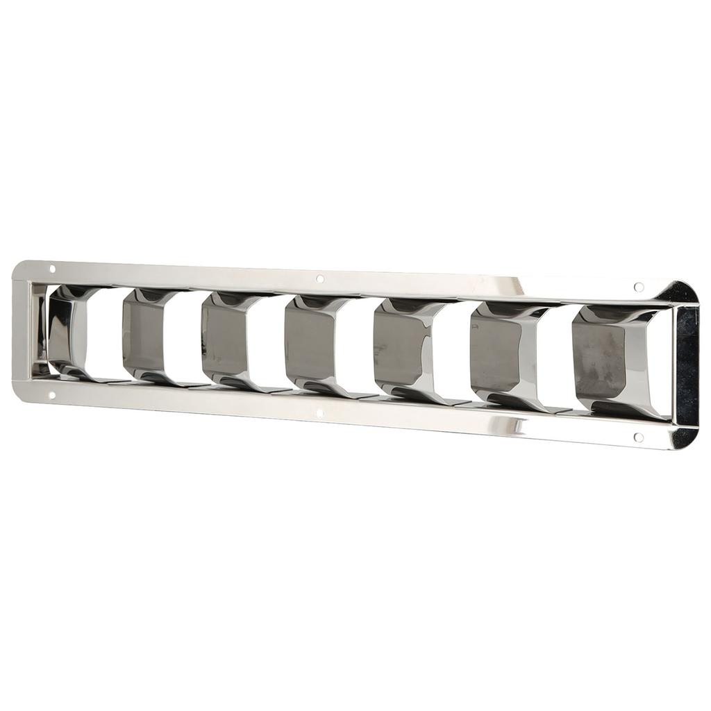 Marine Vent Grill Cover 304 Stainless Steel Louver 7 Slots for Extractors Air Conditioning Units Kitchen Fan