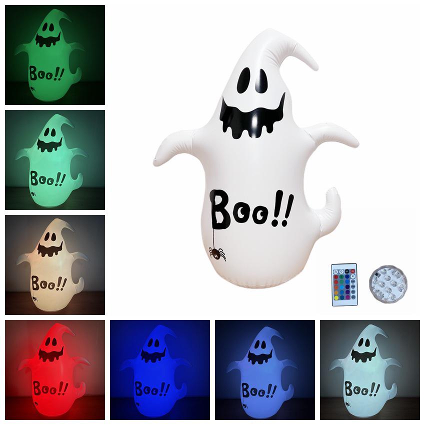 Inflatable Pumpkin Ghost Tumbler: Halloween Courtyard Decoration
