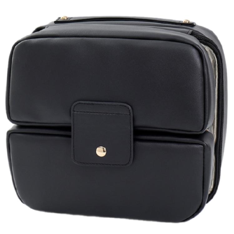 Practical PU Makeup Organizer Multiple Pockets Ergonomic Cosmetic Pouch Toiletry Storage Case for Women Travel Essential