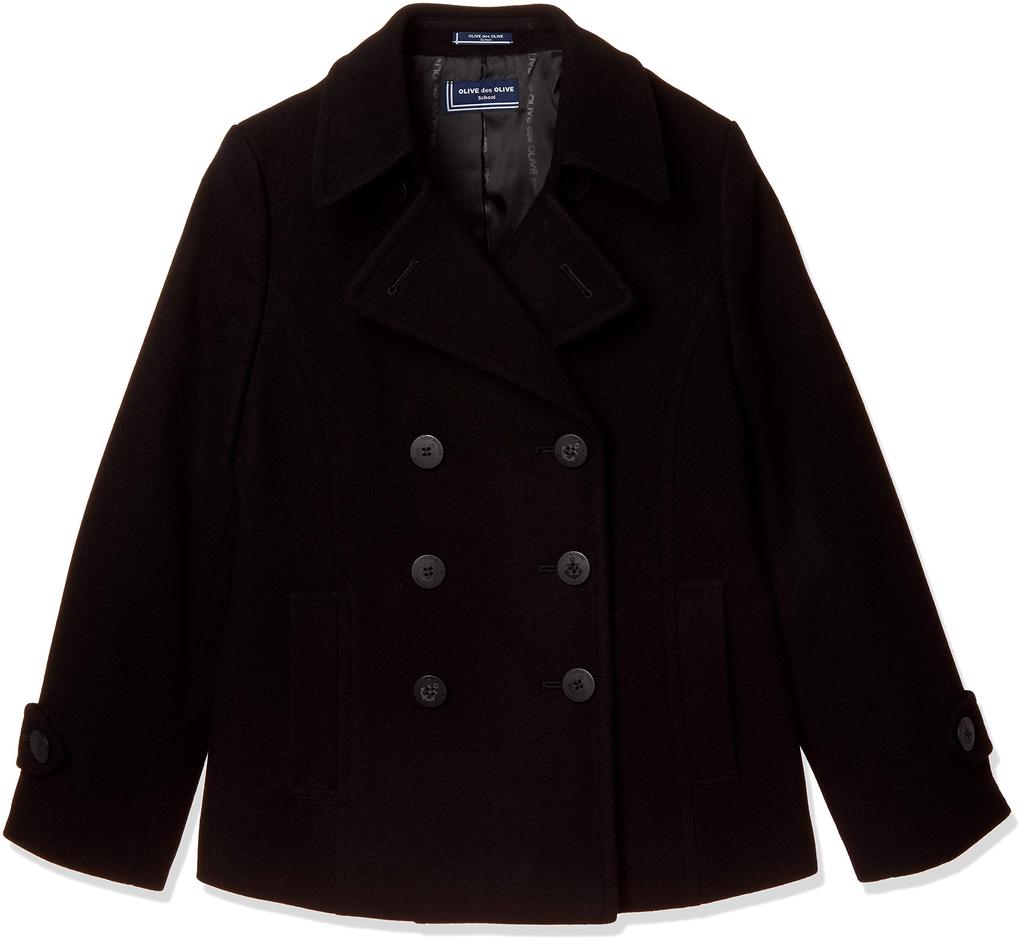 Olive de Olive School Short for Size S Size P-Coat (Black) Girls, JC749-09, (Japan S)