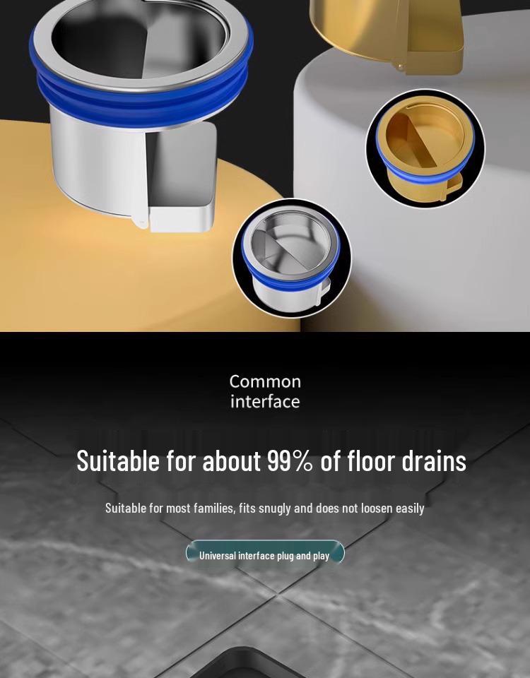 Universeller Bodenablauf Geruchsblocker & Filterabdeckung für Badezimmerrohre