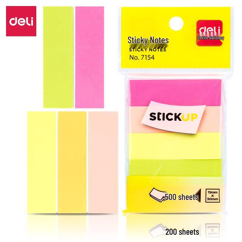 Deli 7154 Strip Sticky Notes