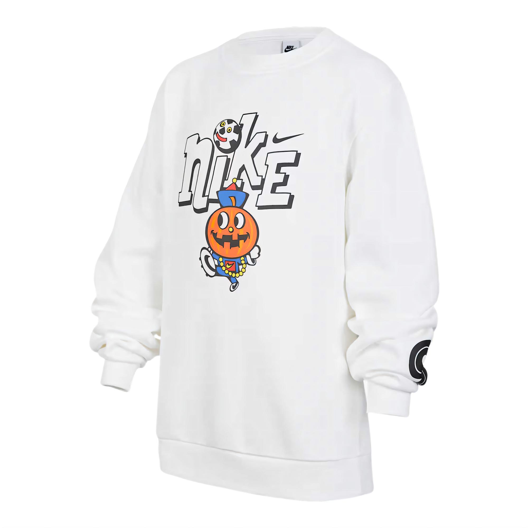 Nike Sportswear Club Fleece Crew Neck Sweatshirt Men White IO0095-100 S