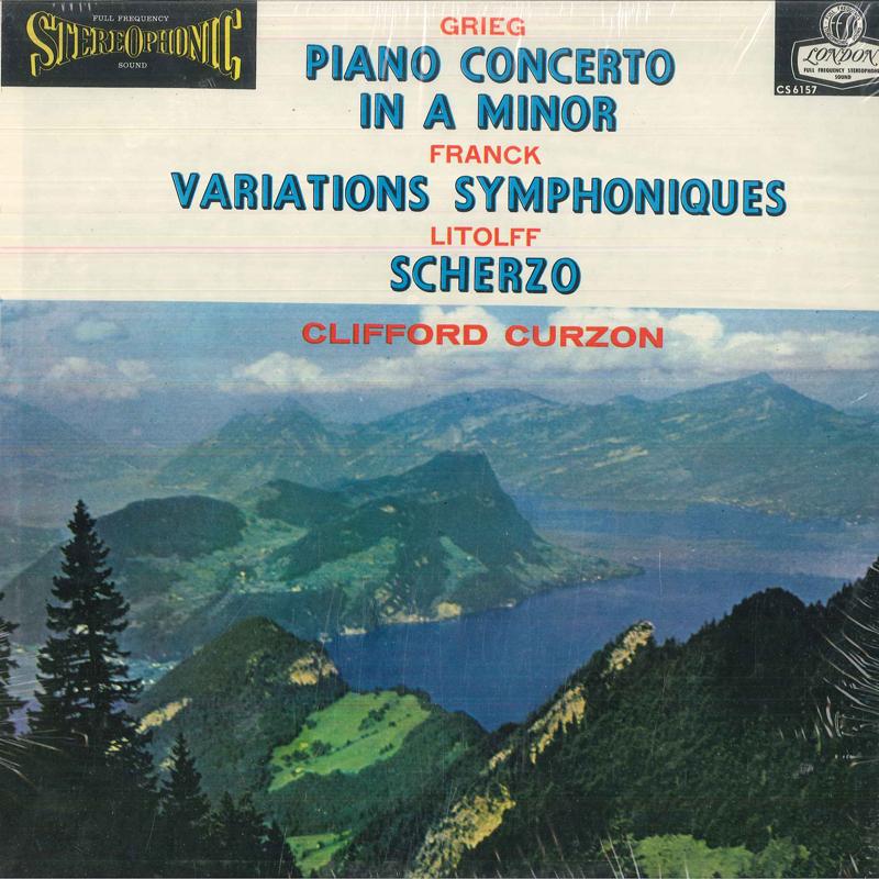 LP Record CLIFFORD CURZON, ADRIAN BOULT, LOND - Grieg Piano Concerto In A Minor Op1 CS6157 LONDON 1968 US Classical Used