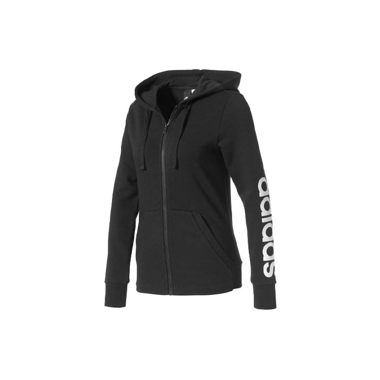 

Куртка с капюшоном Adidas Not Sports Specific с принтом логотипа Женская куртка черного цвета S97076 S
