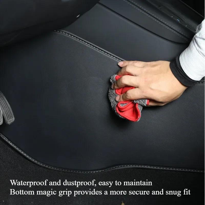 For Tesla Model Y Juniper 2025 Central Control Anti Kick Pads Leather Side Defense Anti-dirty Pad Protective Cover Accessories