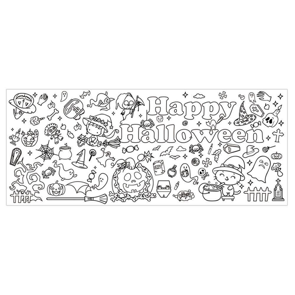 

Скатерть для детского рисования ручной работы Креативные большие раскраски Украшения на Хэллоуин Style A