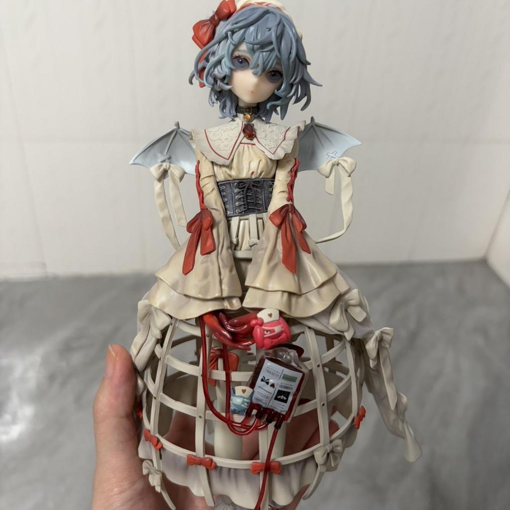 Touhou Project Remilia Scarlet Gothic Krankenschwester Figur Anime Actionfigur 25cm/9.84Zoll Beweglich PVC Sammlermodell Spielzeug Geschenk