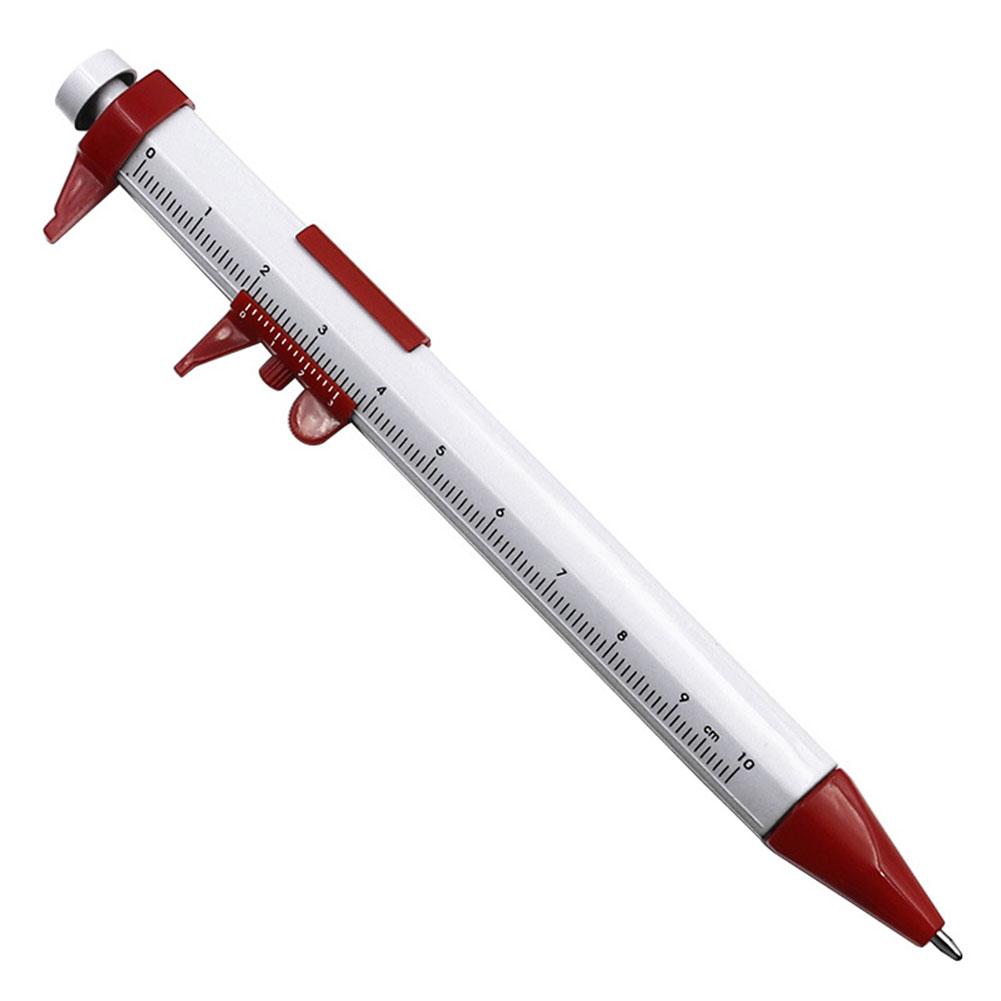 1/2pc Vernier Caliper Ballpoint Pen 0-100mm Vernier Caliper Multifunction Woodworking Caliper Pen Vernier Caliper Ball-Point Pen