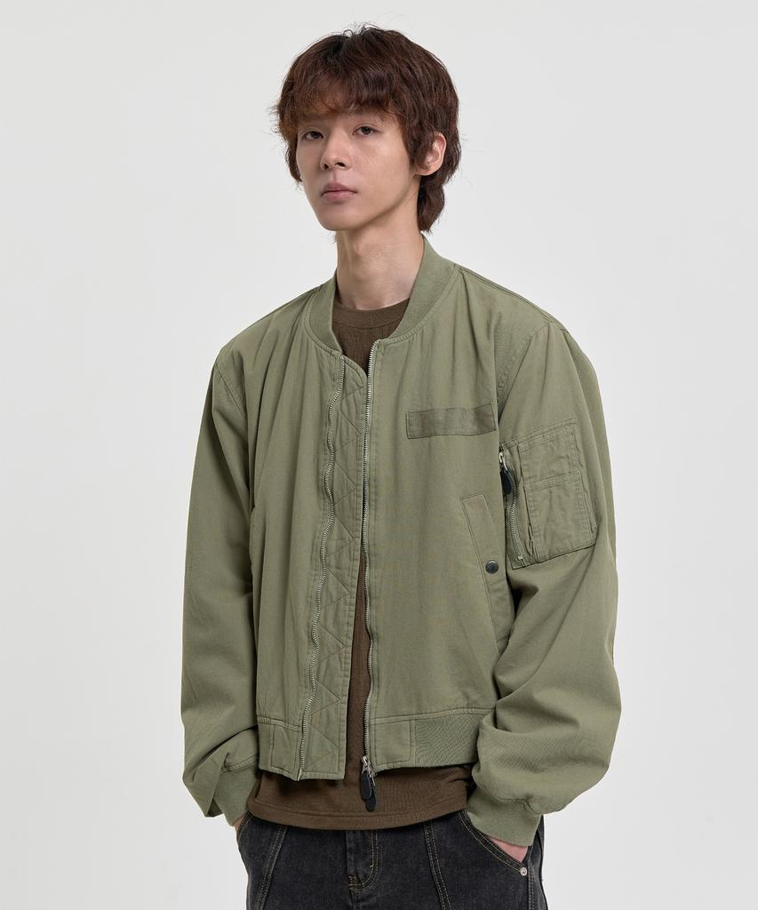 Juan Homme Elliott Flight Jacket (Olive)