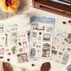 Bullets Journals Decal PET Travel Scrapbooking Sticker Cute Decorative Sticker for DIY Craft Journaling Scrapbooks
