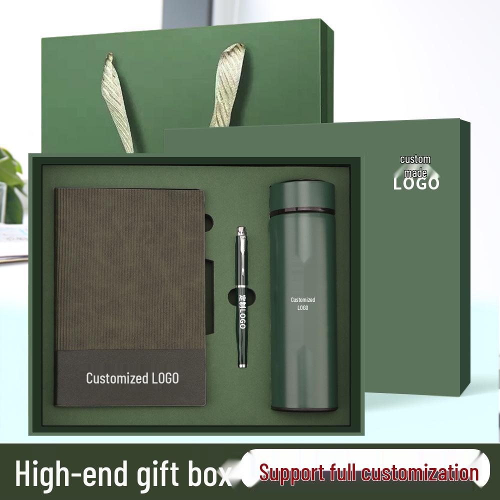 Custom Logo A5 Notebook Gift Box Set: Premium Business Office Souvenir