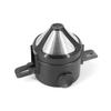 Folding Portable Hand Brewed Coffee Dripper Cone, for Drip Coffee and Tea with Stainless Steel Holder, No Filter Paper