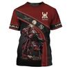 Custom Name Japan Samurai Graphic Tshirt For Men 3D Full Print Short Sleeve Samurai Tee Shirts Tops Gift For Samurai Lovers