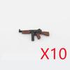 WWI WWII Building Blocks Soldiers Military Accessories Bomb Two-color Gun Mini Brick Weapons Gift Toy AKM Helmet RPG Grenad X026