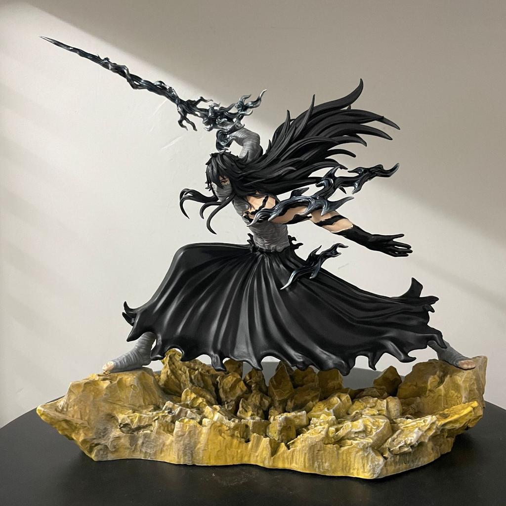 24cm Bleach Anime Ichigo Kurosaki Moonless Combat Figure Statue Model Collectible Desktop Decoration Gift for Boys