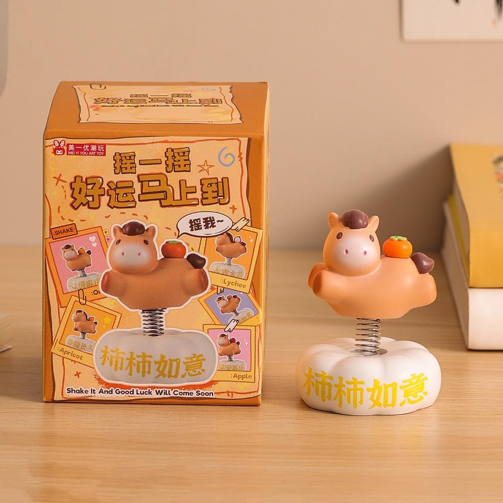 Chinese Style Chinese New Year Decoration Multicolor Zodiac Horse Ornaments  Office Desk Ornament