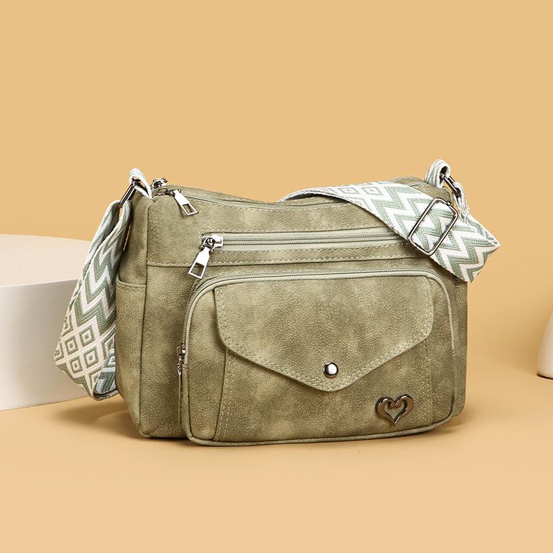 Versatile and Simple Mid-aged Mother's Bag - Large Capacity Single Shoulder Crossbody Bag