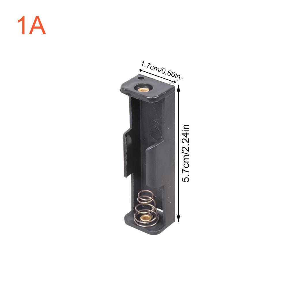 Solderable Plastic 2A Battery Box Metal Pin Connectors Secure For DIY Projects Emergency Lights