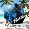 Custom Name Personalized Batman Print Umbrella, Auto Open Close, 8‑Rib Sturdy Frame, Commute Camping Hiking Use, Birthday Gift
