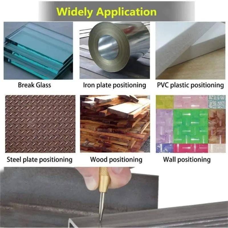 1 Stück Automatischer Körner Körner Holzbearbeitung Metallbohrer Einstellbarer Federbelasteter Markierer Handwerkzeug-Sets Schreinerwerkzeug