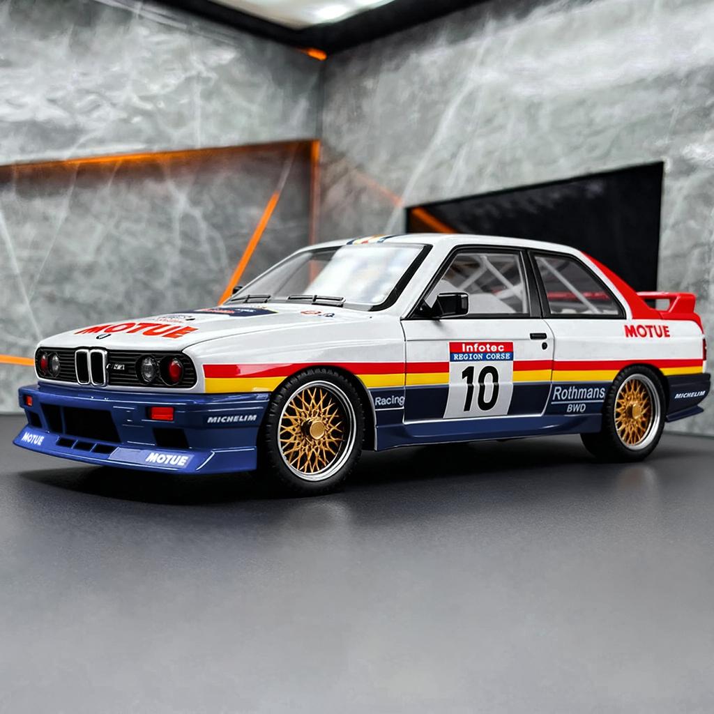 1:24 BMW M3 Painted Version Luxury Coupe Alloy Metal Diecast Model Car Home Trendy Ornament Children's Toy Birthday Gift For Boy