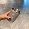 Tazza da Birra/Caffè in Acciaio Inossidabile a Parete Singola Isolante con Design Scintillante di Strass per Campeggio all'Aperto, Viaggi