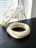 Retro Marble Pattern Wide Resin Bracelet - Niche Style Jewelry Accessory