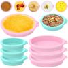 8-teiliges Set antihaftbeschichteter Eierformen aus hitzebeständigem Silikon für Heißluftfritteusen, spülmaschinenfest, multifunktional