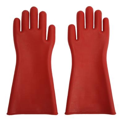 Pair of Electrical Insulated Gloves Natural Rubber Anti Electricity 10000V High Voltage Insulating