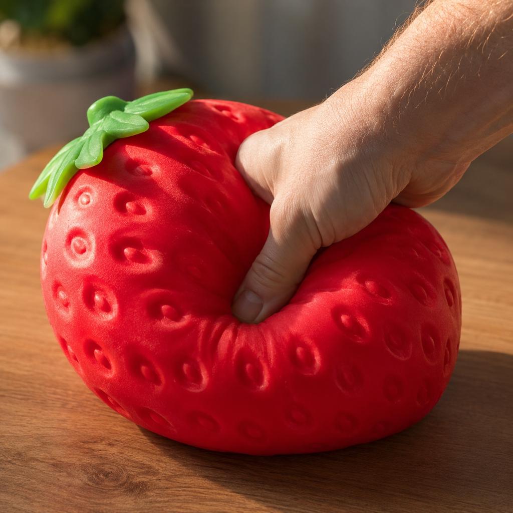 Strawberry Slow Rising PU Toy for Stress