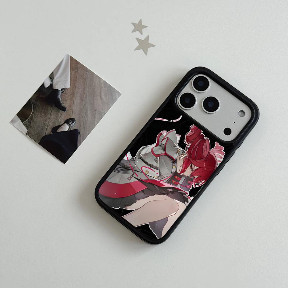 Fukouna Girl K-Kasane T-Teto Phone Case For IPhone 17 Air 16 15 14 Plus 13 12 11 Pro Max Dual Tone Hard PC Fashion Protective C