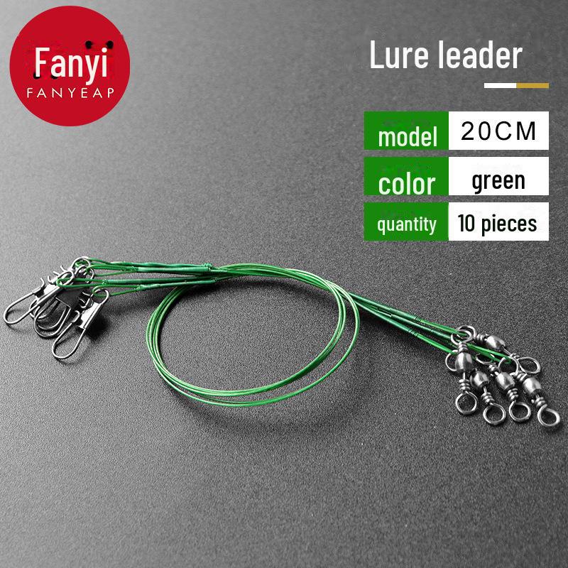 

Волосінь A1V-Luya та роз’єм для провідного дроту – висока міцність на розрив та безкоштовна доставка Lure leader 20CM, 10 pieces