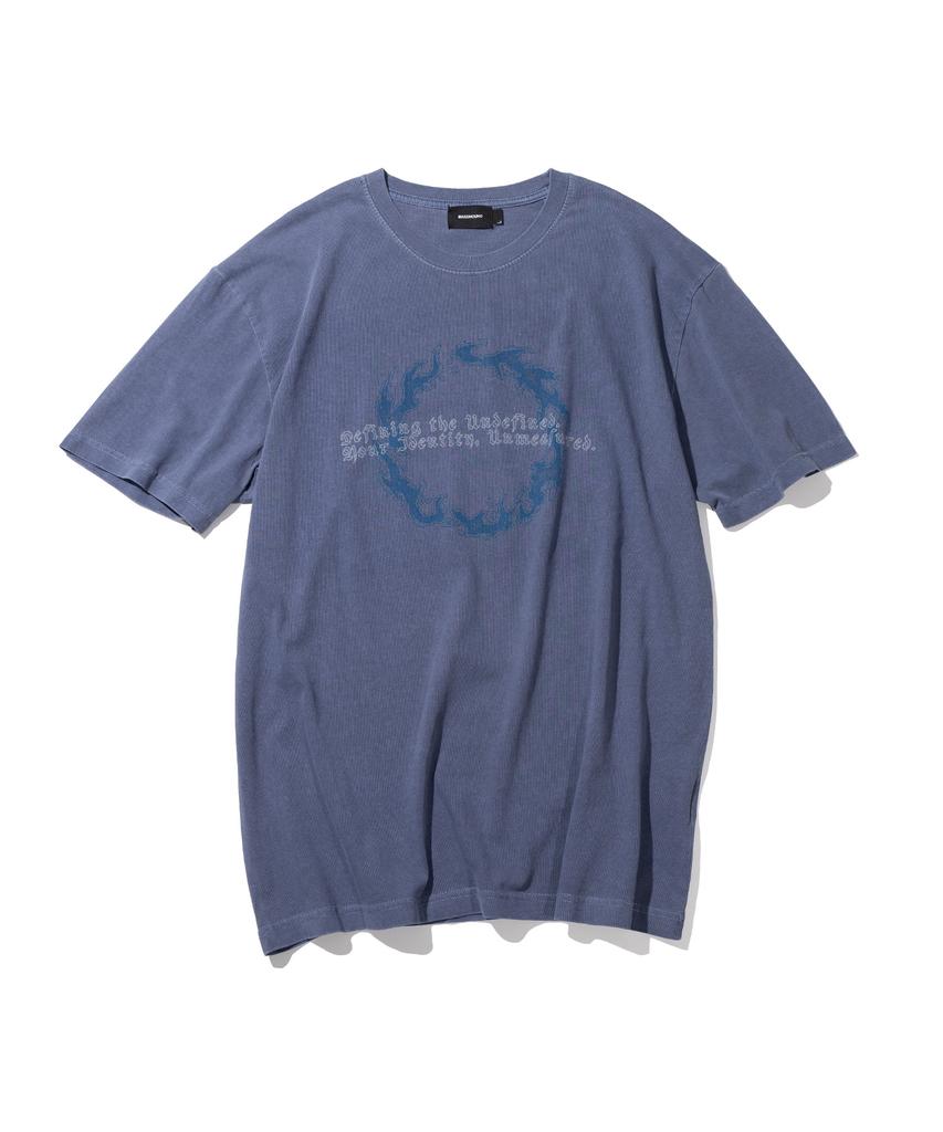 MASSNOUN Eternal Loop Pigment Short Sleeve T-Shirt Msits007-Db