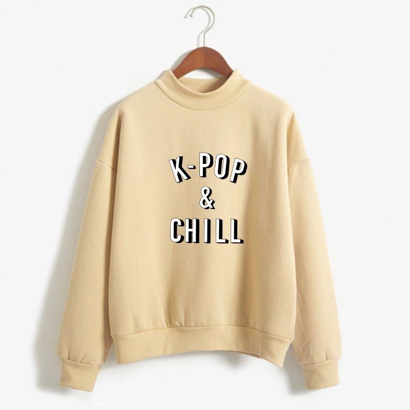Kpopchill Women Sweatshirt Sweater Tops Jumper Hoody Pullover Colors 8 8 Colors