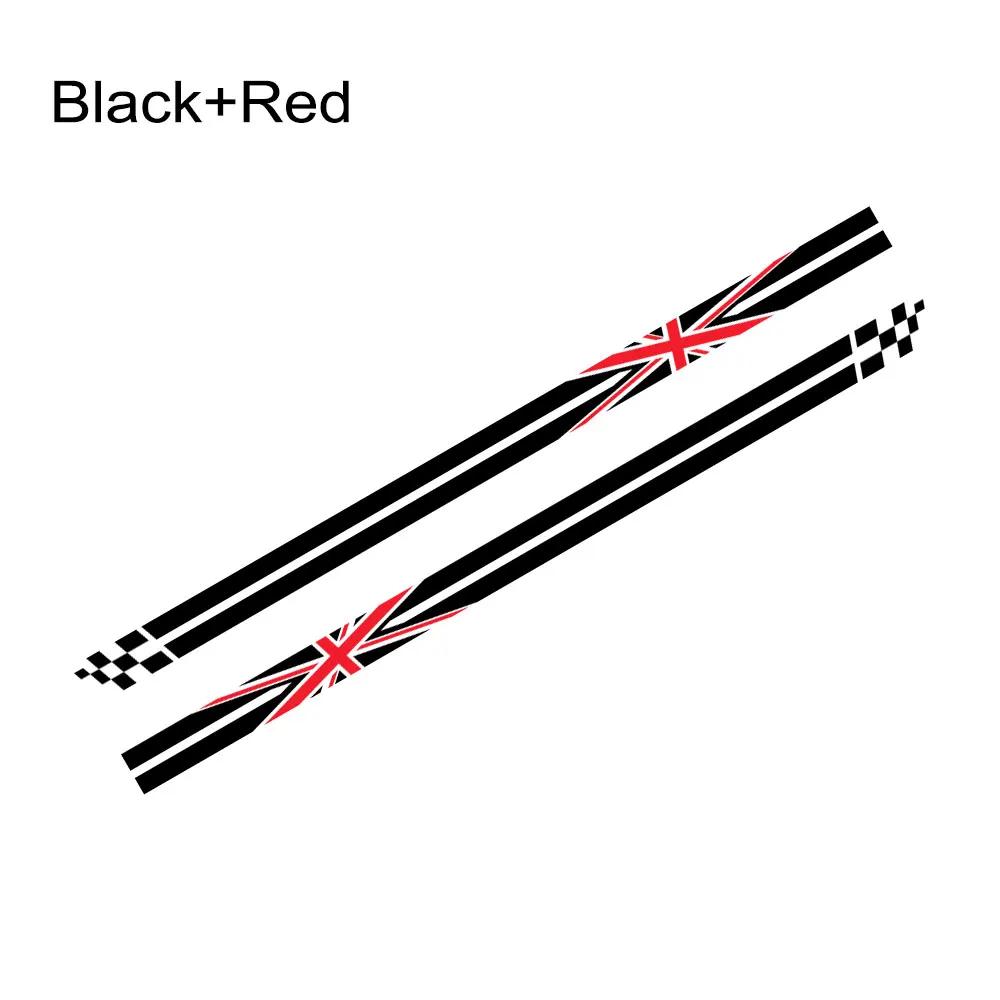 2PCS Car Door Side Stickers Union Jack Styling Decoration Decal For Mini Cooper S JCW R55 R56 R60 R61 F54 F55 F56 F60 Countryman
