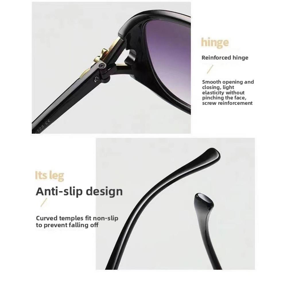 Fashion sunglasses female fox head large frame sunglasses classic trend sunglasses big face glasses thin advanced sense
