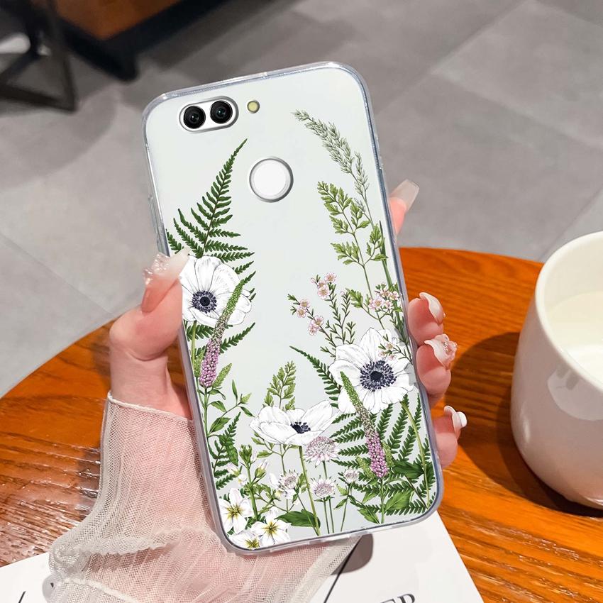 For Huawei Nova 2 2S 3 3e 4 4e 5 5i 7i 6 7 SE Luxury Clear Phone Case Beautiful Butterfly Wing Pattern Soft Silicone Anti Fall Shell For Huawei Casing