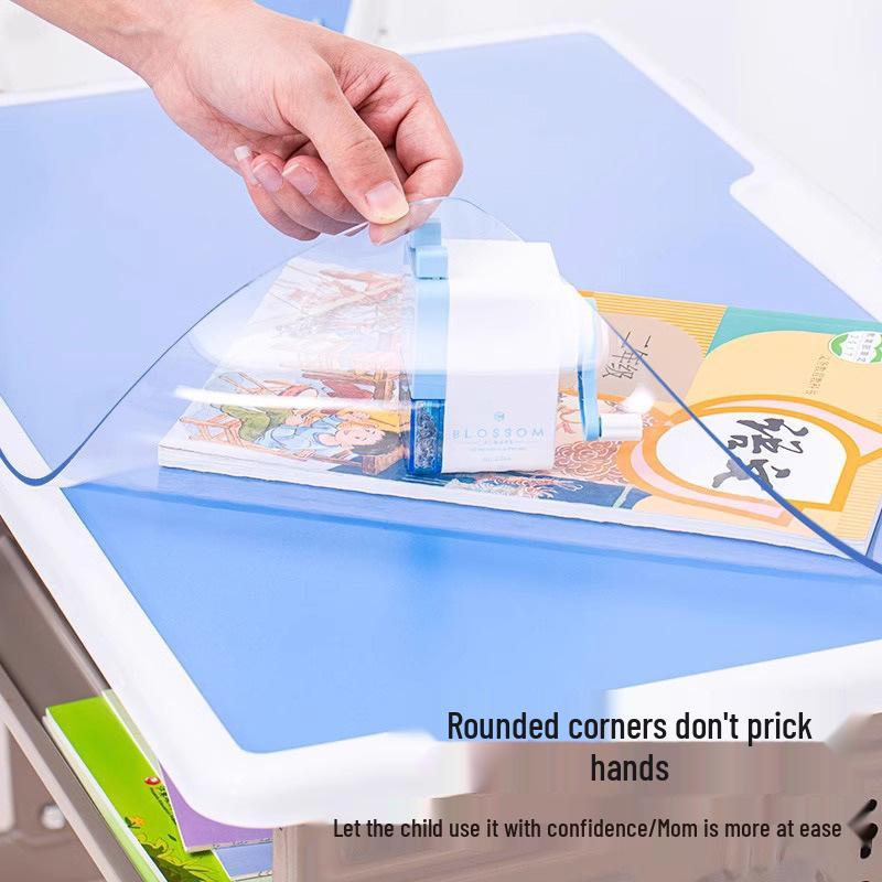 Children's Waterproof Desk Mat - Transparent Study Table Protector