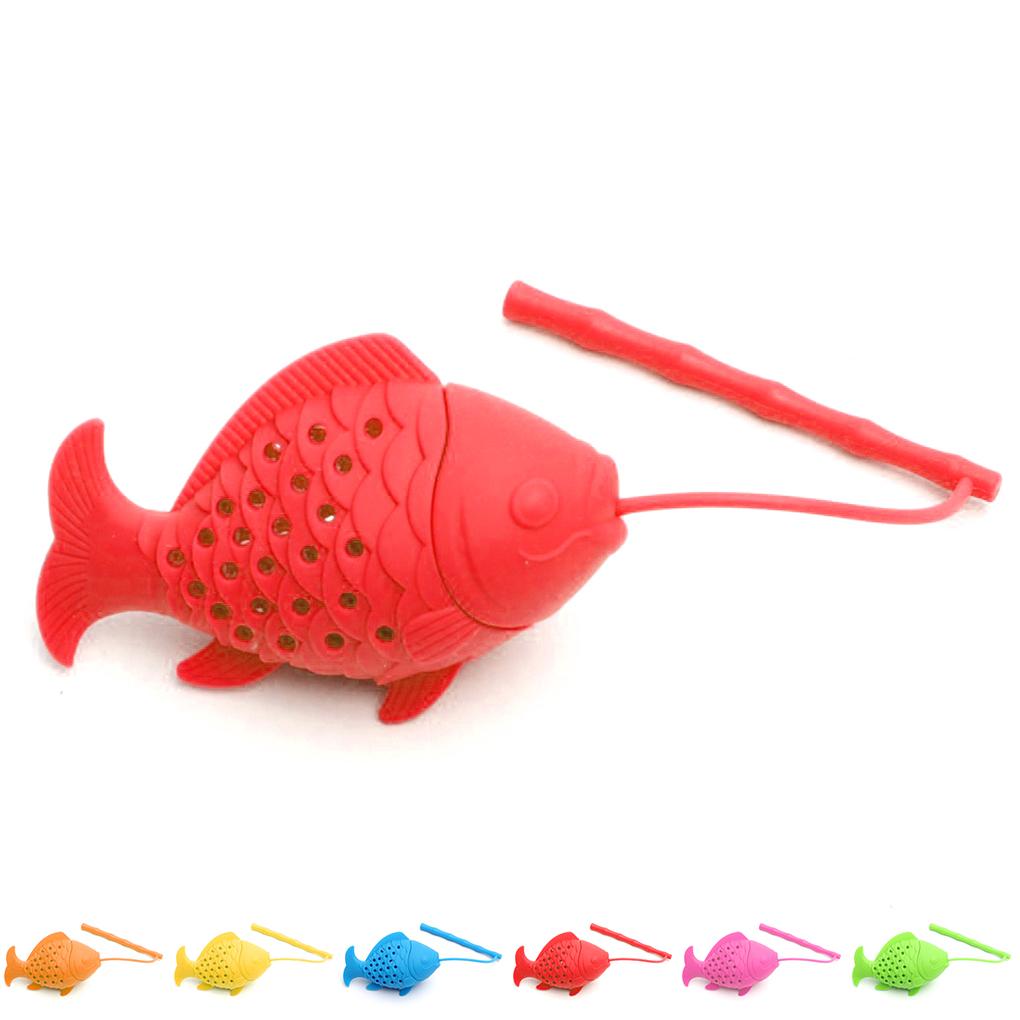 Guter Fisch-Tee-Infuser für losen Tee, Kräutersieb, Sicherer Silikon-Diffusor