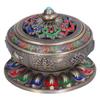 Vintage Incense Burner Copper Alloy Incense Holder for Living Room Tea Ceremony OrnamentsGreen