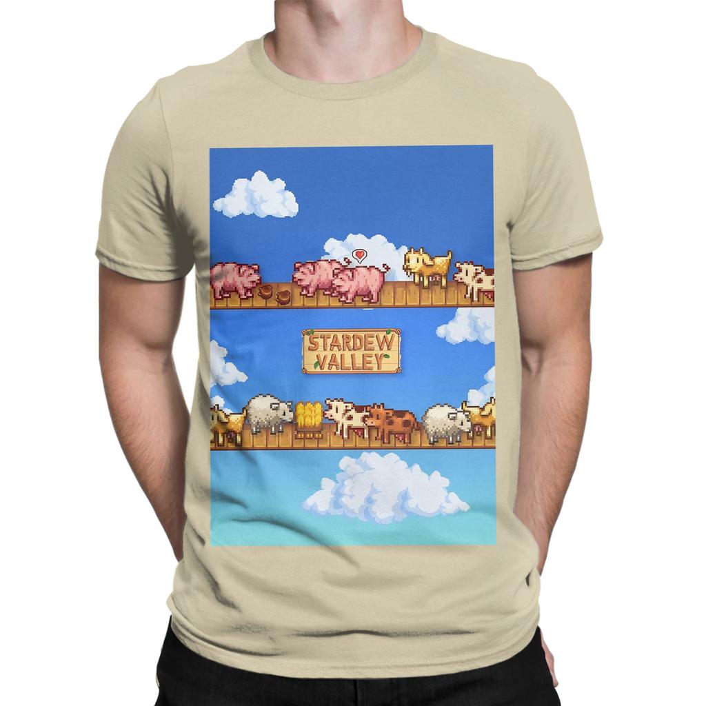 Stardew Valley Barn Life Novelty 100 Cotton TShirt Stardew Valley Tees Tops For Unisex