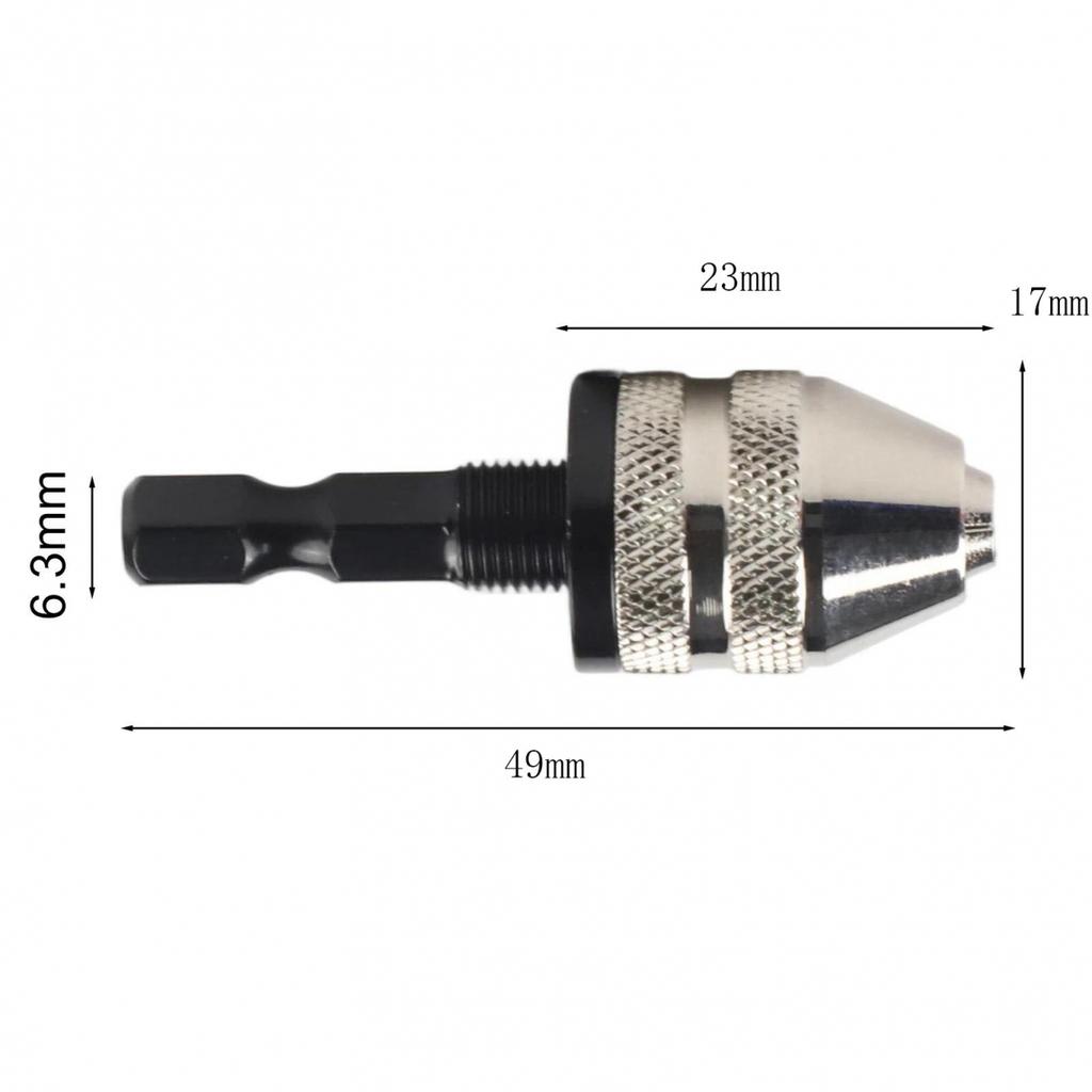 Drill Chuck Hex Shank Converter Quick Release 0 3 3 4mm Range