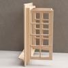16 Felder Puppenhaus Fenster Modell Holz Quadratische Fenster Modell Miniatur Haus Dekor Für DIY Spielzeug