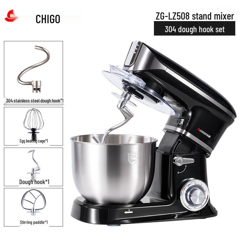 Chigo Multifunktionale Küchenmaschine: Automatischer Teigkneter, Gewerbemixer, Milchmixer und Eierschläger