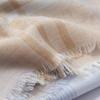100% Cashmere Scarf for Women: Autumn/Winter Gold/Silver Thread Shawl with Sun Protection
